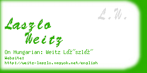 laszlo weitz business card